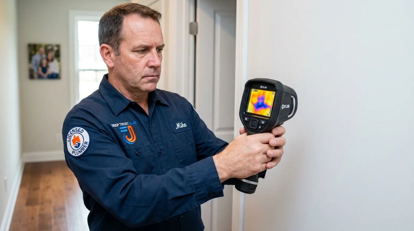Thermal imaging leak detection by Johns Plumbing LLC in Jacksonville Beach